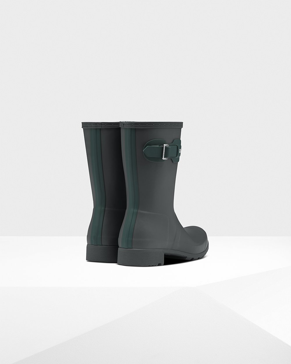 Botas De Cortas Hunter Mujer Original Tour Foldable - Verde Oscuro - Argentina 9512JWUHR